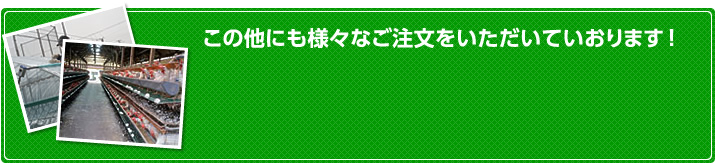 この他にも様々なご注文をいただいております。